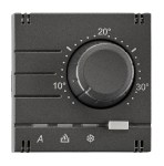 Kryt termostatu pro topení/chlazení, analogový, antracit