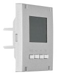 Kryt termostatu pro topení/chlazení, digitální, stříbrný