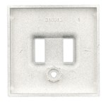 Kryt USB zásuvky dvojité, antracit
