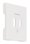 Kryt USB zásuvky dvojité, bílý