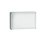 Laza Square, E27, 2x20W, IP54, white