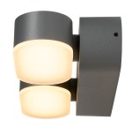 LEA LED Double 13W 600lm 3000K IP54 antracit