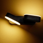 LEA LED Double 13W 600lm 3000K IP54 antracit