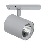 LED 3-Phase Rail Spotlight silver, 25°, 29W, 3000K