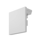 LED LINE20 H koncovka pro plochý profil, elox., 2 Stk