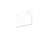 LED LINE20 LOW koncovka pro plochý kryt, bílá
