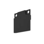 LED LINE20 STANDARD koncovka pro plochý kryt, černá