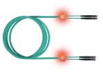 LED optický patchkabel duplexní, E2000/E2000, 50/125 OM3, 2m
