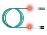 LED optický patchkabel duplexní, E2000/SCD, 50/125 OM3, 1m