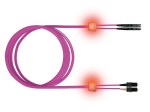 LED optický patchkabel duplexní, E2000/SCD, 50/125 OM4, 10m