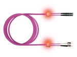 LED optický patchkabel duplexní, E2000/ST, 50/125 OM4, 2m