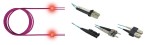 LED optický patchkabel duplexní, LCD/LCD, 50/125 OM3, 3m
