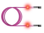 LED optický patchkabel duplexní, LCD/LCD, 50/125 OM4, 3m