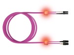LED optický patchkabel duplexní, LCD/SCD, 50/125 OM4, 10m