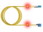 LED optický patchkabel duplexní, LCD/SCD, 9/125 OS2, 3m