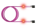LED optický patchkabel duplexní, SCD/SCD, 50/125 OM4, 1m