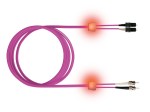 LED optický patchkabel duplexní, SCD/ST, 50/125 OM4, 2m
