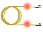 LED optický patchkabel duplexní, ST/FC, 9/125 OS2, 7,5m