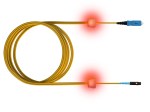 LED optický patchkabel simplexní, LC/SC, 9/125 OS2, 3m