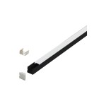 LED-Stripe Profile SF satin Cover black, 1000mm