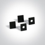 LED trimless aluminum profile + PC diffuser black 2m