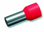 Lisovací dutinka pro vodič 1 mm2,hrot 8/14 mm,100 ks,červená