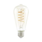 LM-E27 LED E27 ST64 jantarové sklo 4W/270LM 2200K