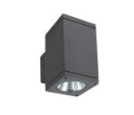 Mario-WL-Q LED 2x6W 3000K 2x440lm, IP54, anthrazit