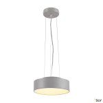 MEDO 30 LED stropní / závěsné sv. 1x12W, 3K, stříbrno-šedá