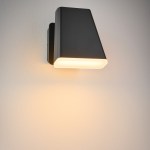 Mika LED Wall Up 12,5W 800lm 3000K IP54 antracit