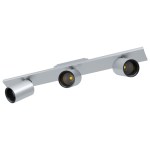 Module 3flg. Spotlight 26W 4000K aluminium anodised L-570mm