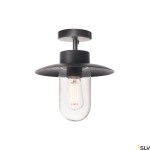 MOLAT, outdoor stropní světlo, E27, antracit, max. 60W, IP44