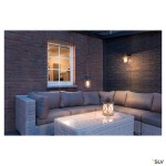 MOLAT, outdoor závěsné světlo, E27, antracit, max. 60W, IP44