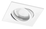 My68 výklopné vestavné svítidlo výřez 68mm hranaté, bílá