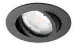 My68 výklopné vestavné svítidlo výřez 68mm kruhové, černá