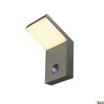 Nástěnné svítidlo ORDI LED, antracit, 3000K, se senzorem
