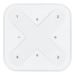 Nástěnný ovladač BasicDIM Wireless pro Casambi 4-zóny, bílá
