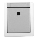 Nástěnný přepínač střídavý č.6, orientační LED, IP54
