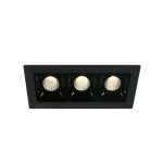 Nate LED 3x160lm 3000K 30° 700mA Dim IP20 black