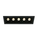 Nate LED 5x160lm 3000K 30° 700mA Dim IP20 black