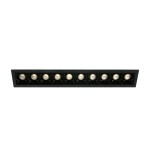 Nate LED 9x160lm 3000K 30° 700mA Dim IP20 black
