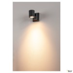 NEW MYRA WALL LIGHT, anthracite, GU10, max. 50W, IP55