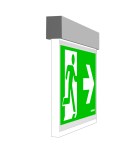 Nouzové sv. AI LED, nástěnné vestavné, bílá