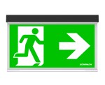 Nouzové sv. AM LED, nástěnné přisazené, antracit