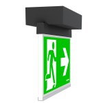Nouzové sv. AM LED, stropní přisazené, antracit