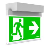 Nouzové sv. AM LED, stropní přisazené, bílá