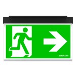 Nouzové sv. AM LED, vestavné stropní, antracit