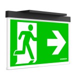 Nouzové sv. AX LED, vestavné stropní, antracit