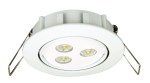 Nouzové sv. DLE ERT-LED 1x3W 230V AC/DC,vestavná m., kruhové