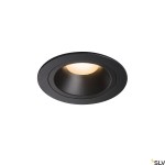 NUMINOS DL M, vnitřní LED zápustné stropní svítidlo černá/če